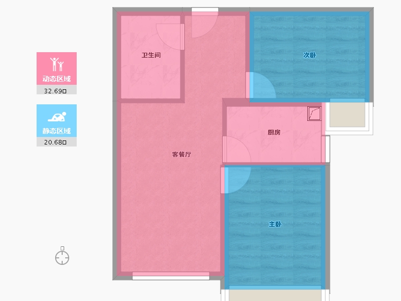 北京-北京市-北京德贤华府-47.12-户型库-动静分区