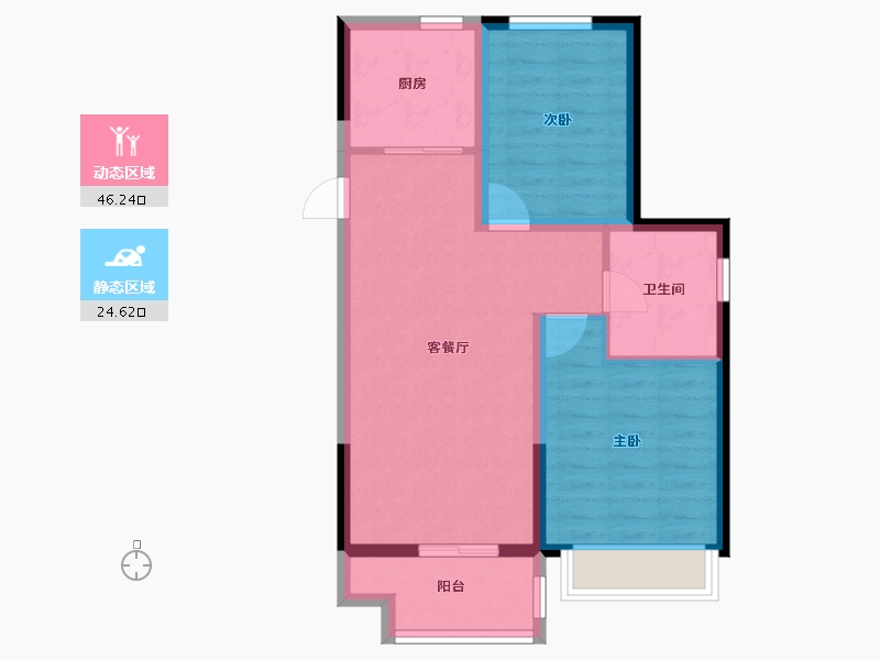 江苏省-南京市-和棠瑞府-63.12-户型库-动静分区