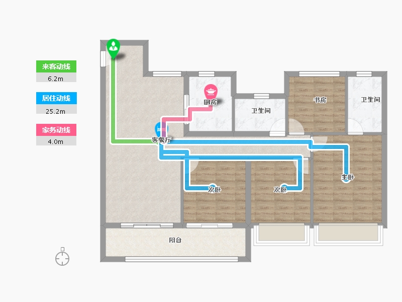 江苏省-南京市-建发和章-101.60-户型库-动静线