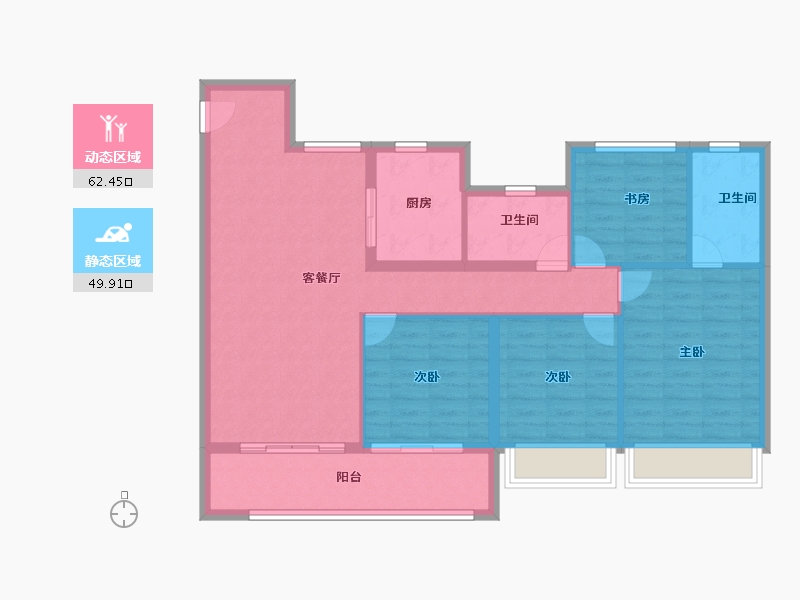 江苏省-南京市-建发和章-101.60-户型库-动静分区