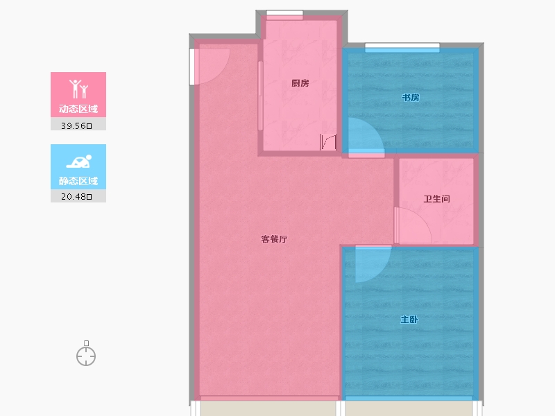 北京-北京市-和悦璞云-54.00-户型库-动静分区