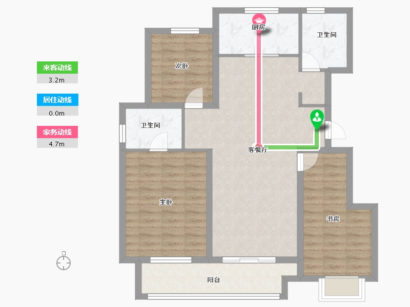 江苏省-南京市-睦水香邻-93.60-户型库-动静线