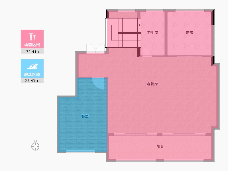 江苏省-南京市-绿城云栖玫瑰园-148.00-户型库-动静分区