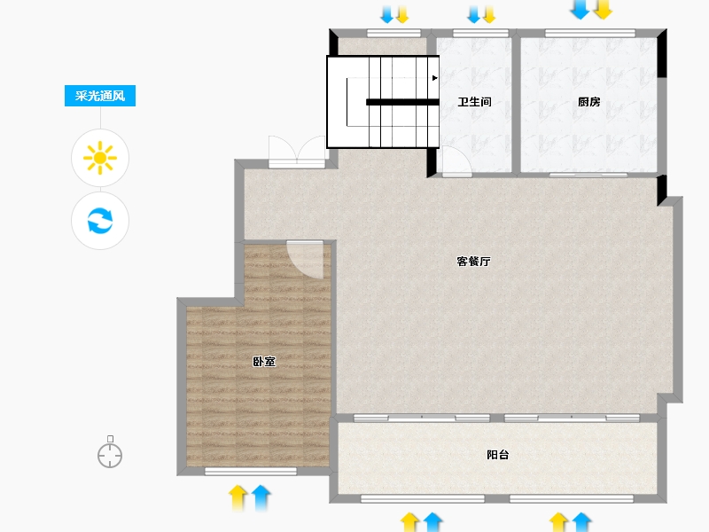 江苏省-南京市-绿城云栖玫瑰园-148.00-户型库-采光通风