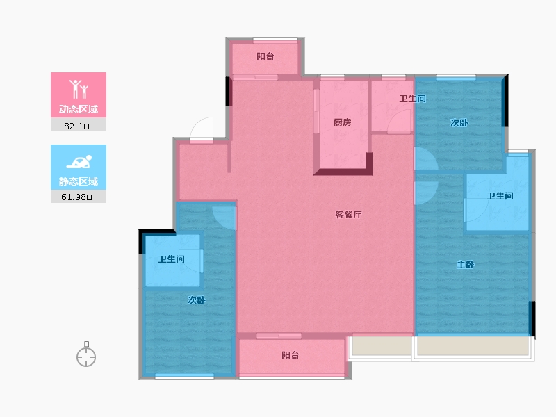 江苏省-南京市-南京高淳雅园-132.00-户型库-动静分区