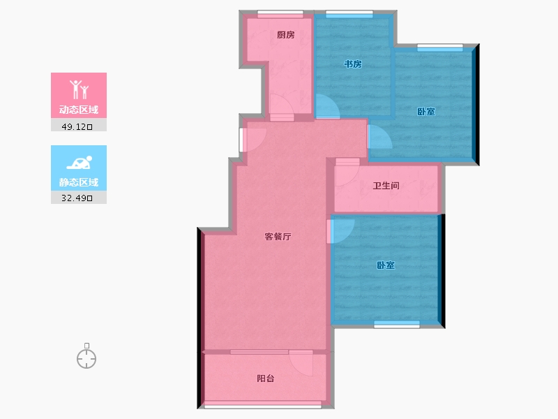 河北省-廊坊市-首开国风悦府-73.00-户型库-动静分区