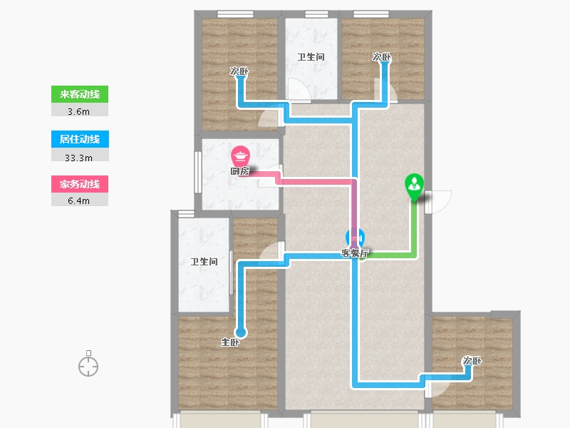 北京-北京市-首开卓越建工·熙悦晴翠-112.00-户型库-动静线