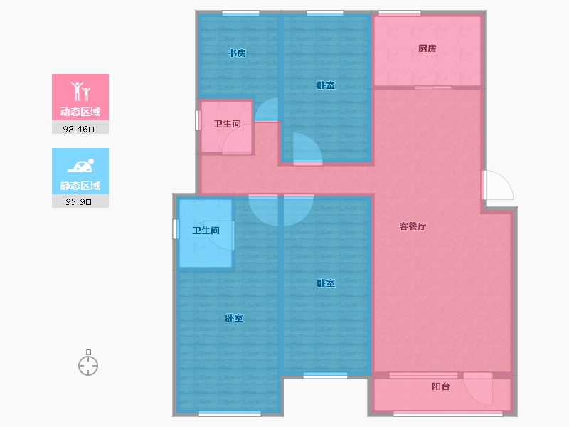 河北省-廊坊市-嘉都TIME-176.83-户型库-动静分区