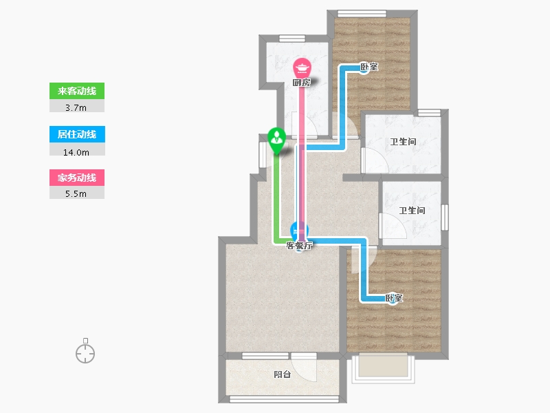 河北省-廊坊市-首开国风悦府-72.00-户型库-动静线