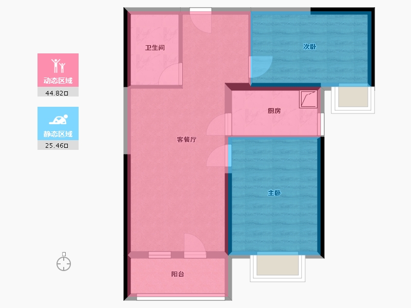 河北省-石家庄市-碧桂园-68.00-户型库-动静分区