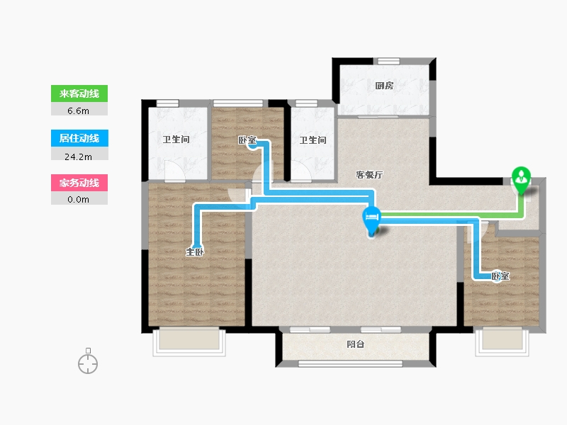 天津-天津市-紫樾宸府-110.41-户型库-动静线