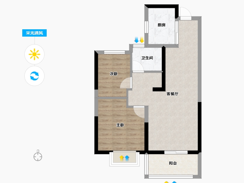 江苏省-南京市-上东逸境-59.48-户型库-采光通风