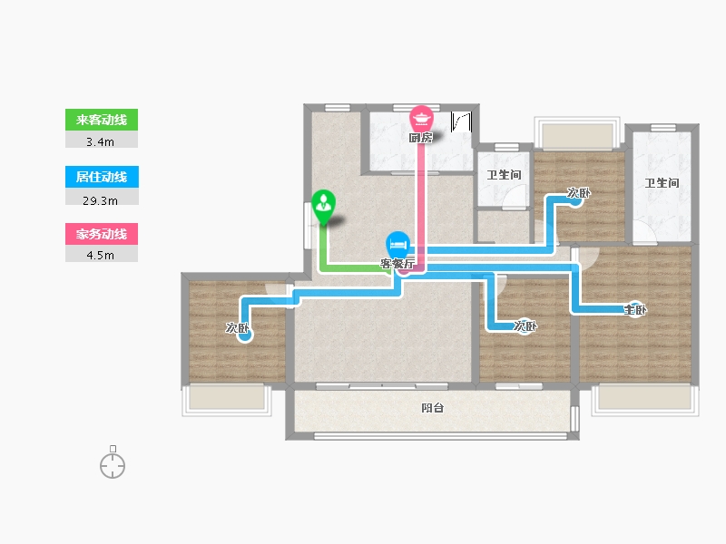 江苏省-南京市-建发和章-114.40-户型库-动静线