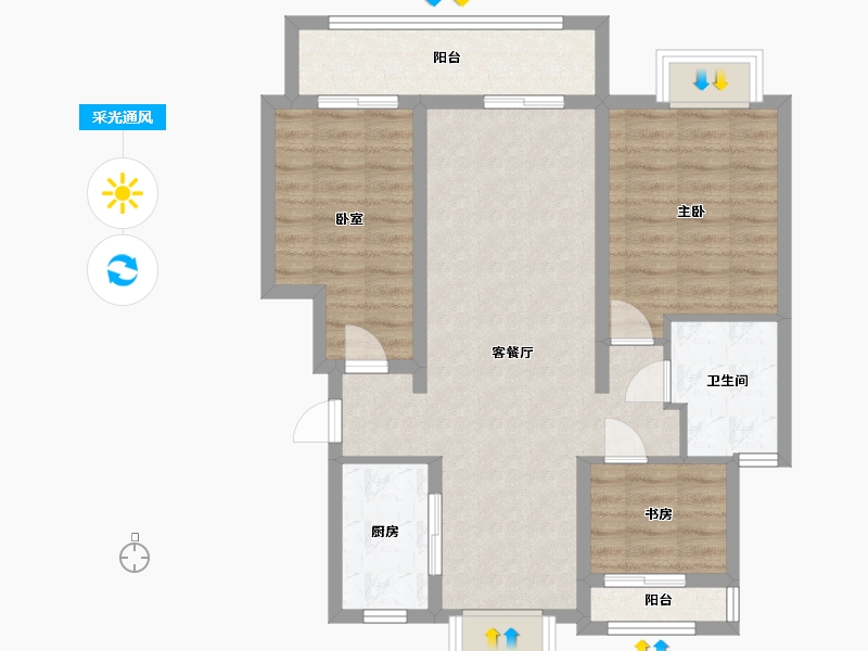 江苏省-南通市-海上传奇-93.21-户型库-采光通风