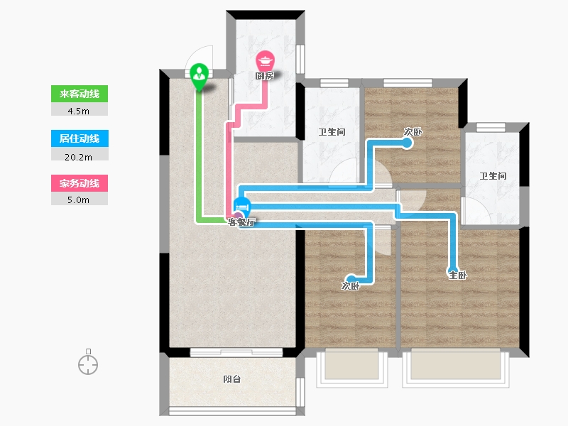 江苏省-南京市-江悦润府-71.21-户型库-动静线