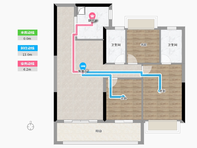 江苏省-南京市-紫樾府-88.01-户型库-动静线