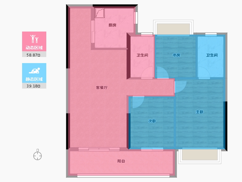 江苏省-南京市-紫樾府-88.01-户型库-动静分区