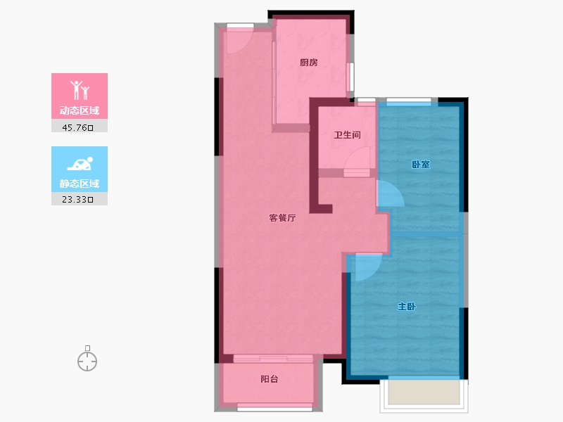 天津-天津市-中梁·津门首府-61.57-户型库-动静分区