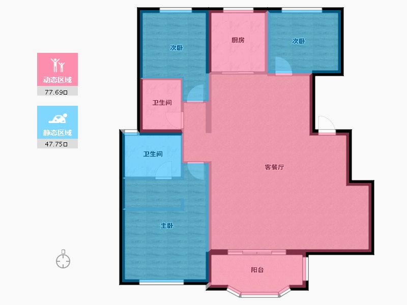 天津-天津市-中储城邦-113.60-户型库-动静分区