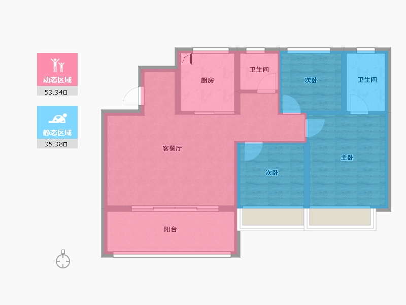 江苏省-南京市-映樾-79.20-户型库-动静分区