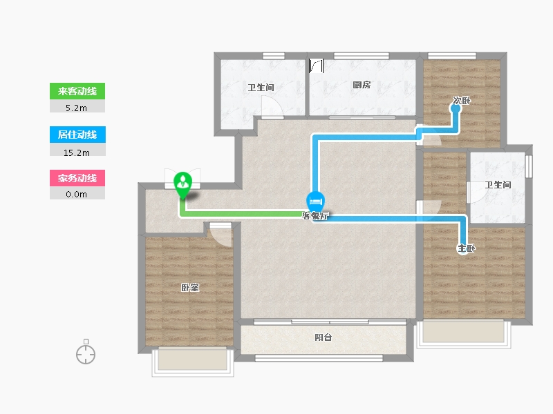 天津-天津市-南开·宸院-114.68-户型库-动静线