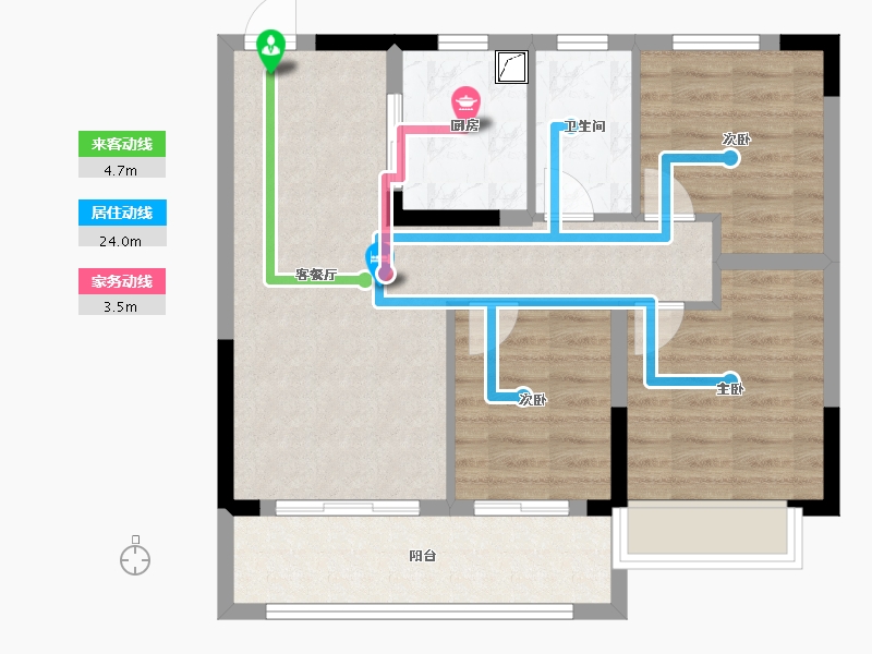 江苏省-南京市-望江悦府-71.20-户型库-动静线