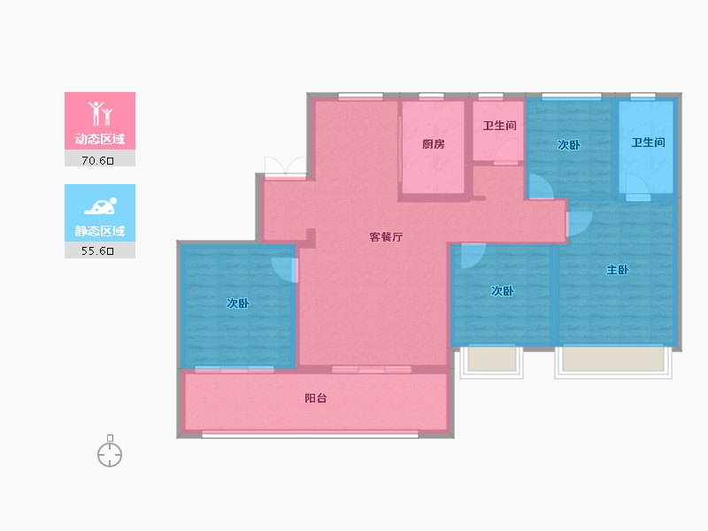 江苏省-南京市-映樾-113.61-户型库-动静分区