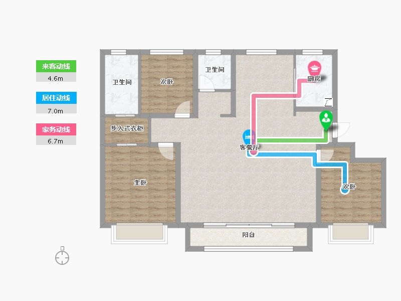 天津-天津市-​复地·林与里-112.21-户型库-动静线