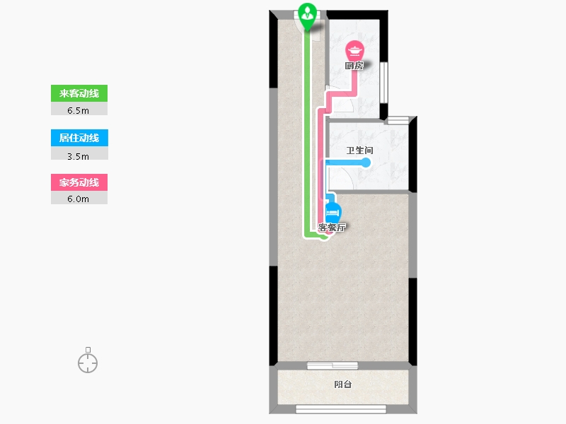 浙江省-杭州市-禹洲宋都望林府-40.00-户型库-动静线