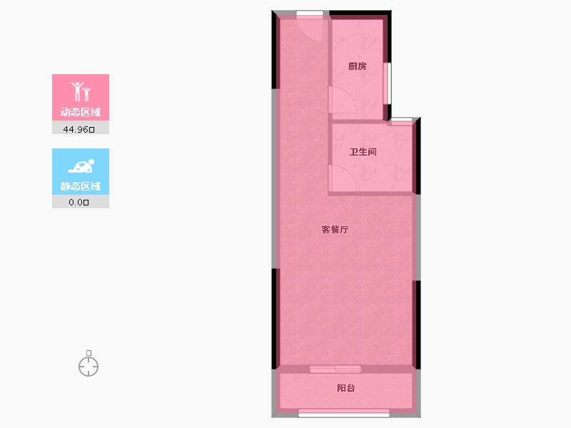 浙江省-杭州市-禹洲宋都望林府-40.00-户型库-动静分区