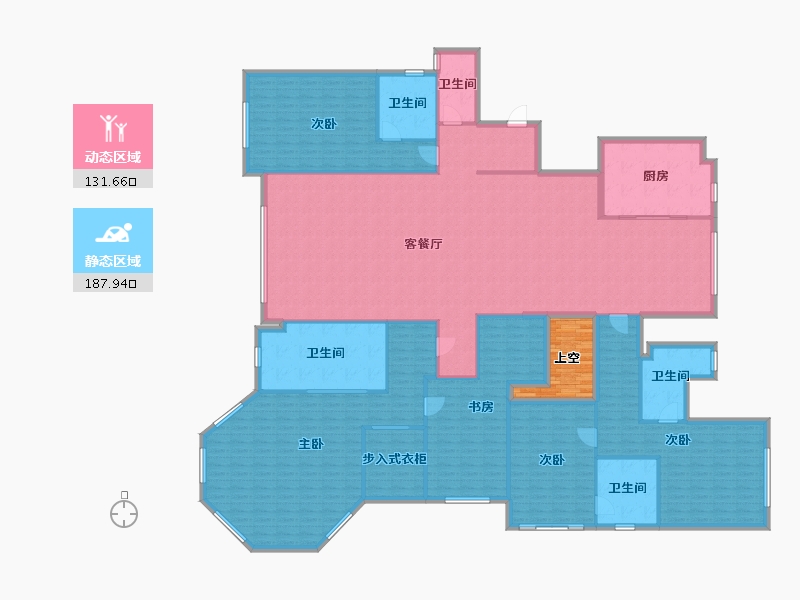 浙江省-金华市-义乌欧景名城-285.00-户型库-动静分区