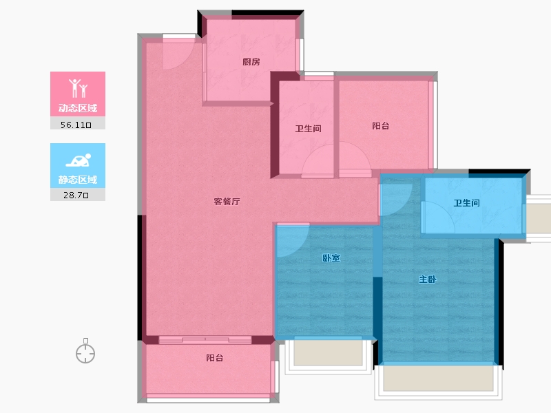 广东省-佛山市-金融街金悦郡-76.00-户型库-动静分区