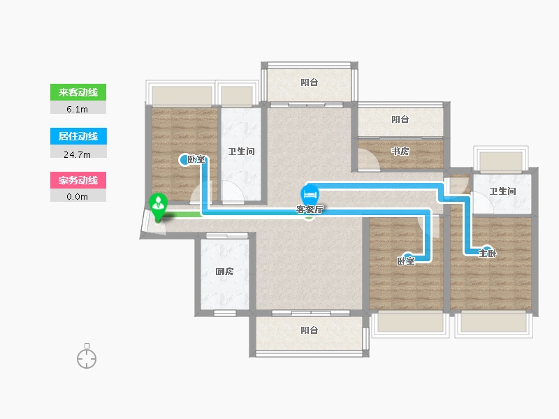 广东省-佛山市-谊泰豪苑-110.00-户型库-动静线