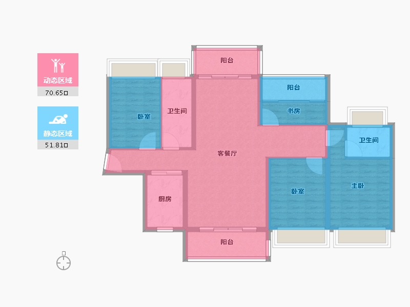 广东省-佛山市-谊泰豪苑-110.00-户型库-动静分区