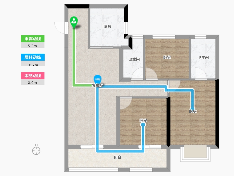 浙江省-杭州市-杭语清澄-79.48-户型库-动静线