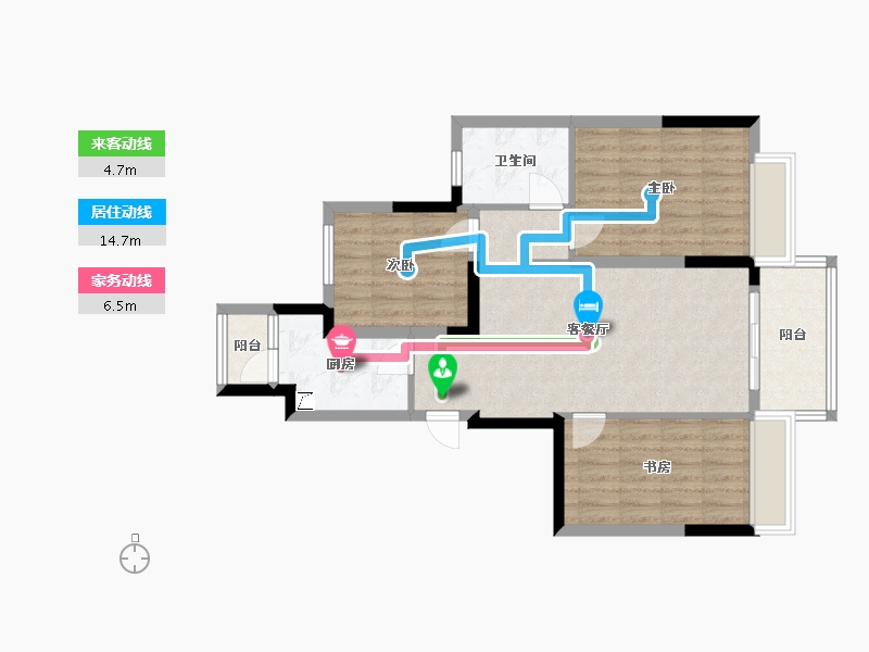 重庆-重庆市-恒大御峰-100.00-户型库-动静线