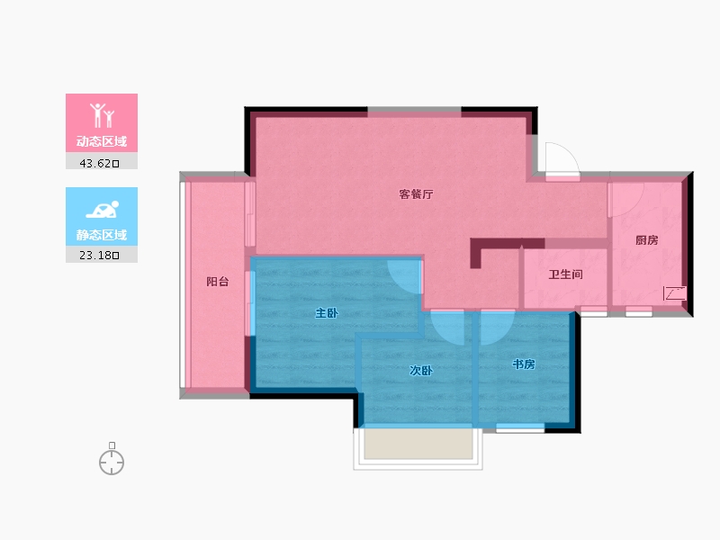 广西壮族自治区-南宁市-滨江锦湾-59.24-户型库-动静分区