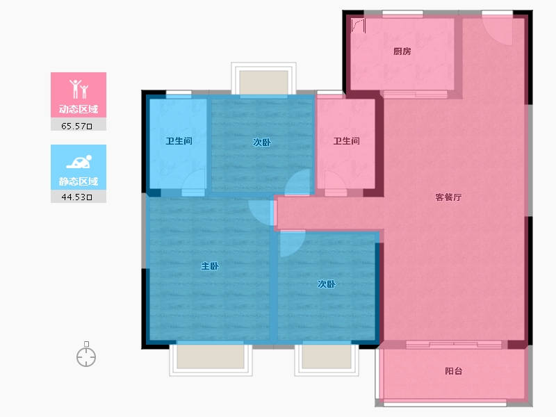 江西省-南昌市-华润万象城-99.20-户型库-动静分区