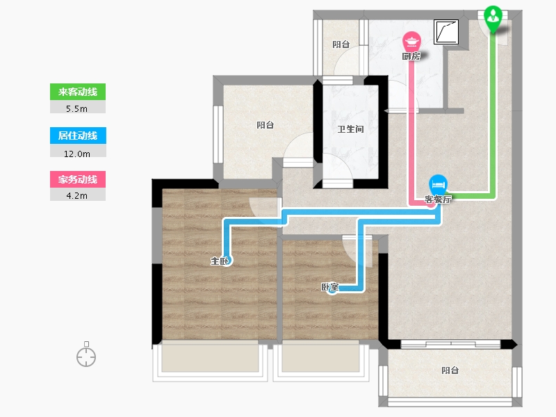 广东省-中山市-时光樾-65.28-户型库-动静线