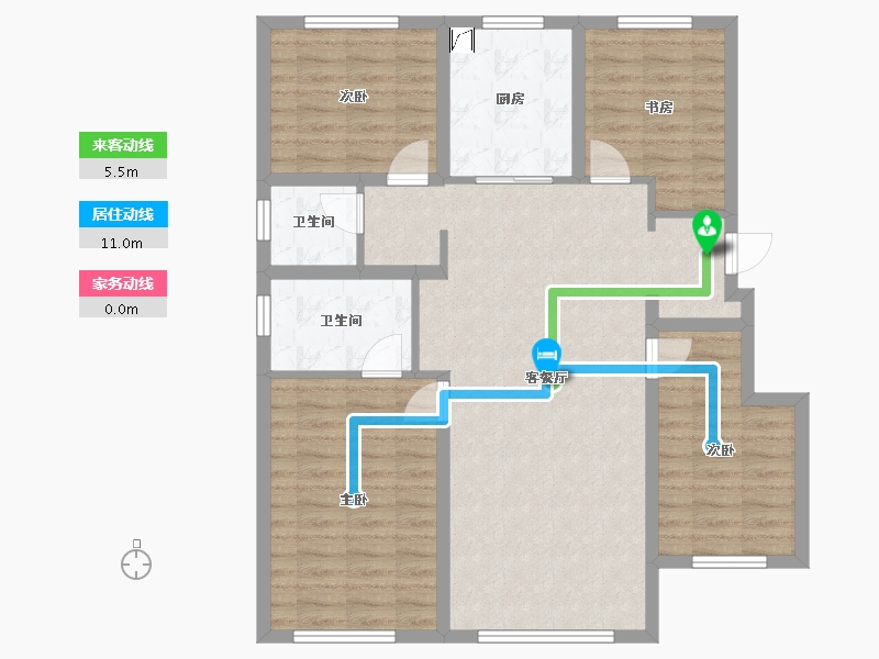 辽宁省-抚顺市-沈抚中南·煕悦-100.00-户型库-动静线