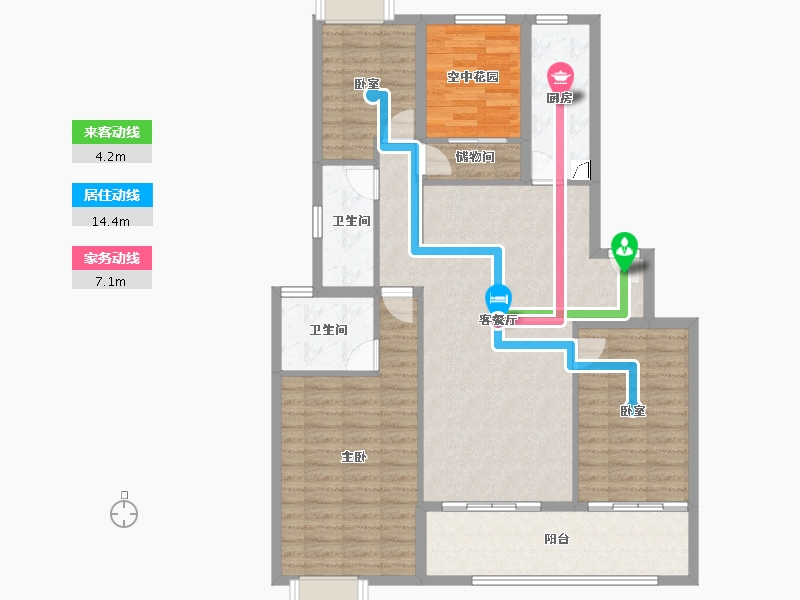 广东省-佛山市-保利中交大都汇-113.60-户型库-动静线