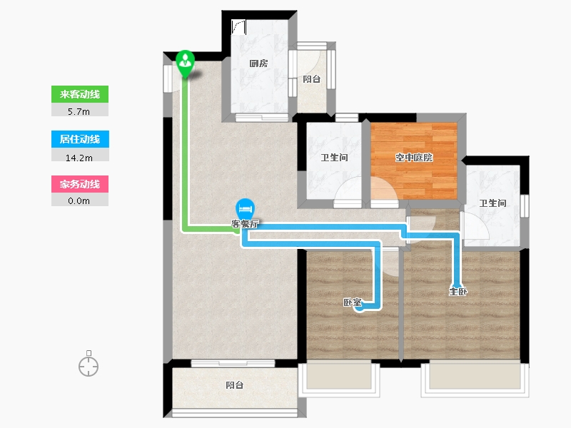 广东省-佛山市-三水冠军城-73.97-户型库-动静线