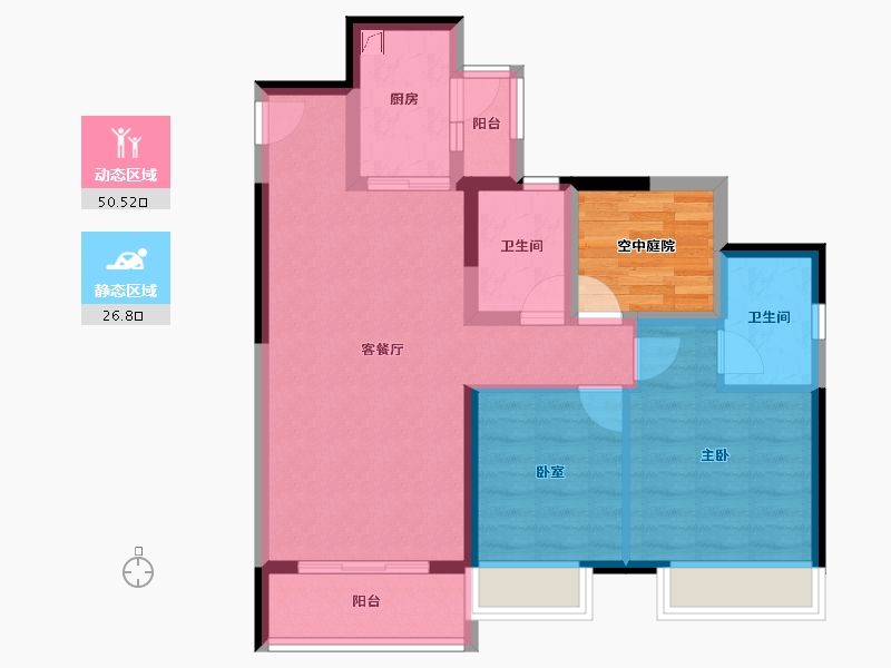 广东省-佛山市-三水冠军城-73.97-户型库-动静分区