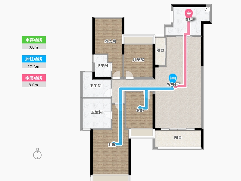 广东省-佛山市-三水冠军城-145.53-户型库-动静线