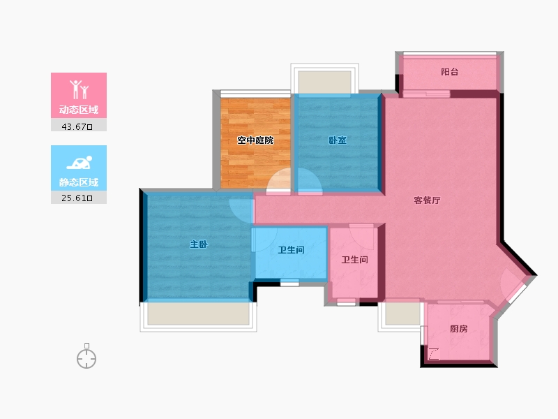 广东省-佛山市-三水冠军城-67.91-户型库-动静分区