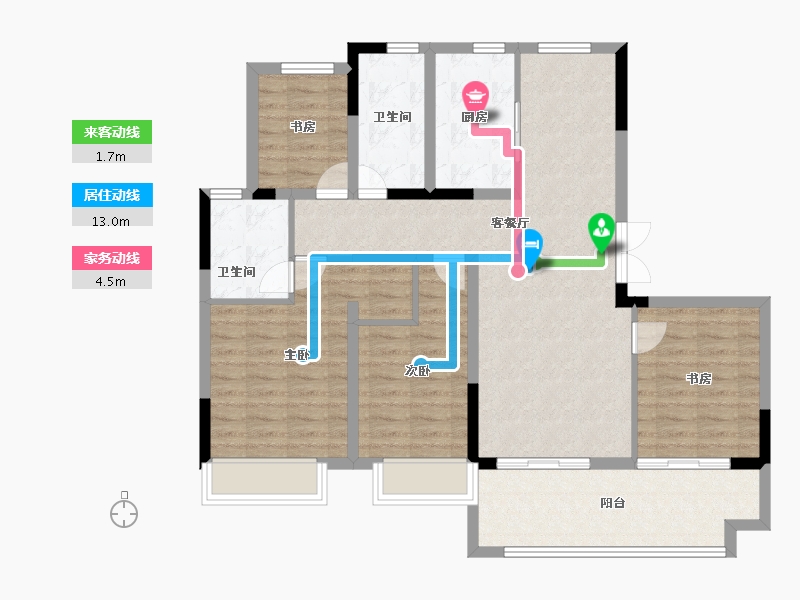 安徽省-合肥市-金隅大成郡-102.40-户型库-动静线