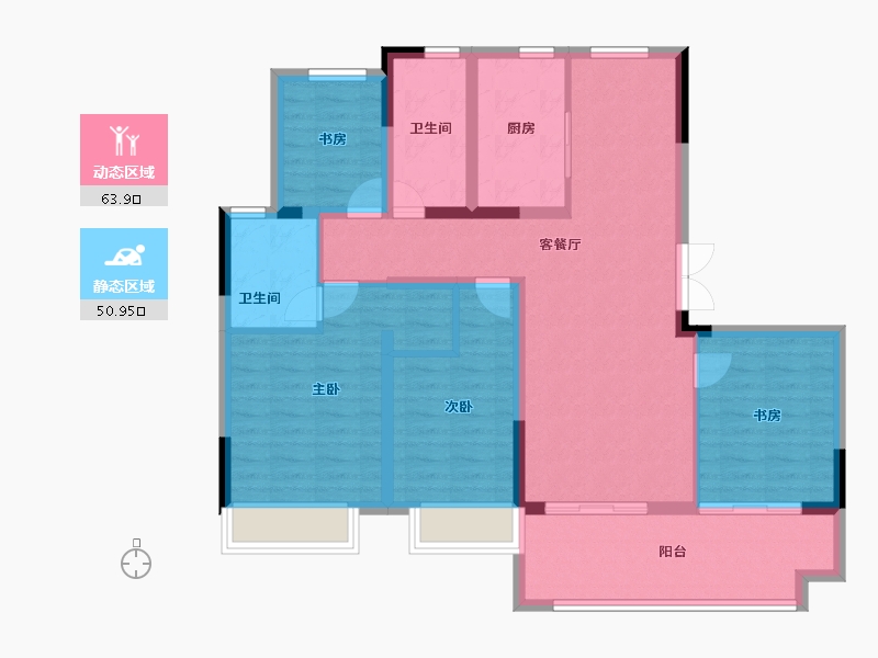 安徽省-合肥市-金隅大成郡-102.40-户型库-动静分区