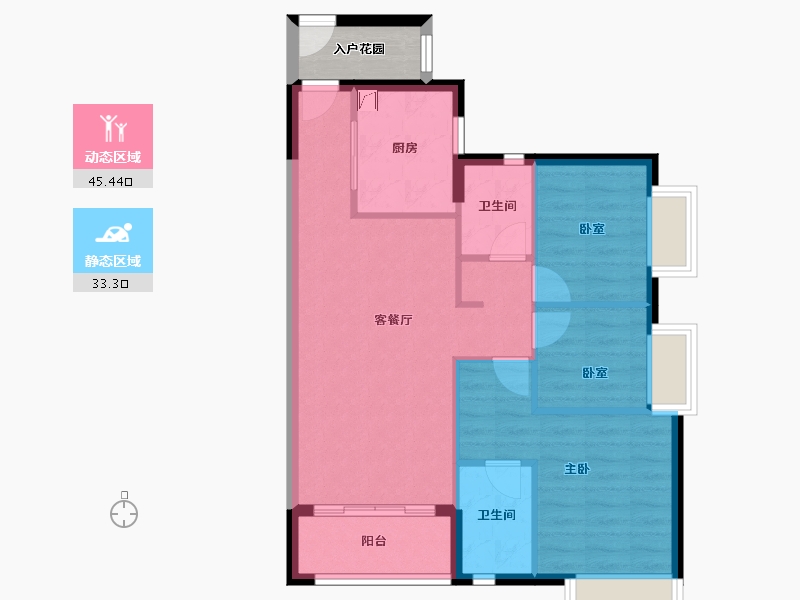 广东省-佛山市-三水时代云图-74.09-户型库-动静分区