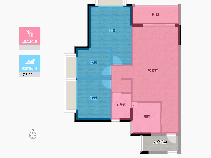 广东省-佛山市-三水时代云图-68.00-户型库-动静分区