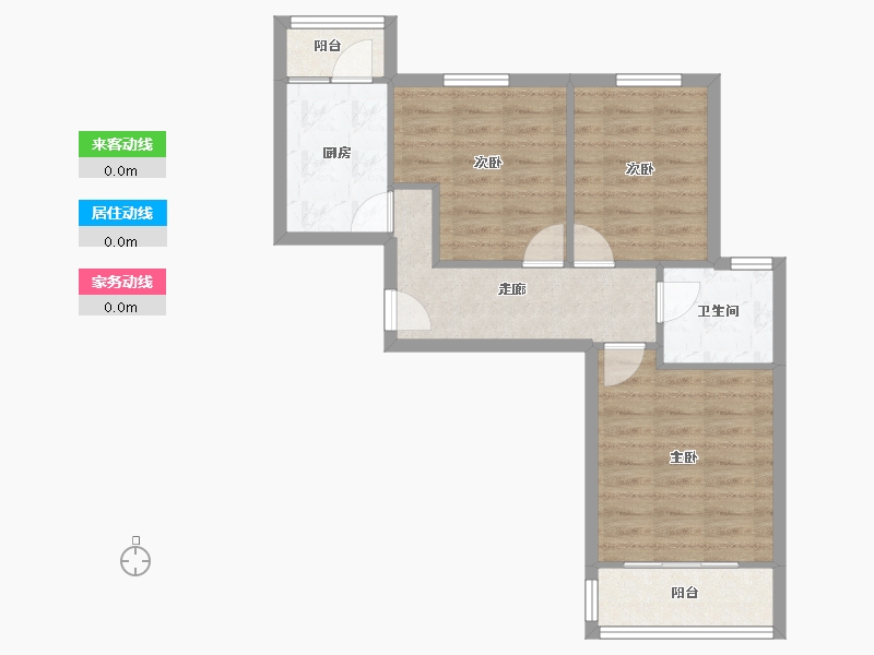 上海-上海市-金群苑-南区-60.00-户型库-动静线